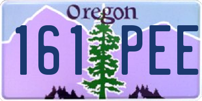 OR license plate 161PEE