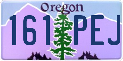 OR license plate 161PEJ