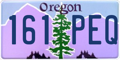 OR license plate 161PEQ