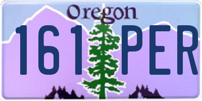 OR license plate 161PER