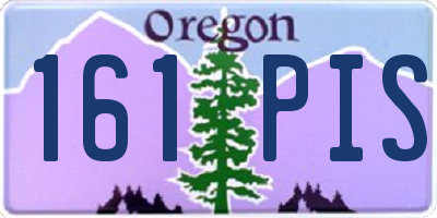 OR license plate 161PIS