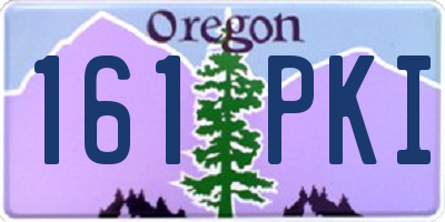 OR license plate 161PKI