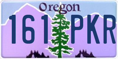 OR license plate 161PKR