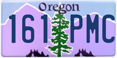 OR license plate 161PMC