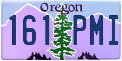 OR license plate 161PMI