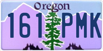 OR license plate 161PMK