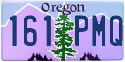 OR license plate 161PMQ