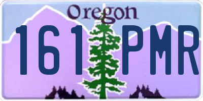 OR license plate 161PMR