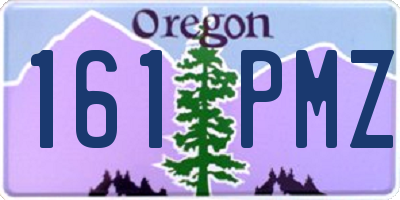 OR license plate 161PMZ