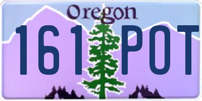 OR license plate 161POT