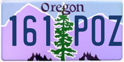 OR license plate 161POZ