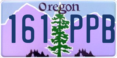OR license plate 161PPB