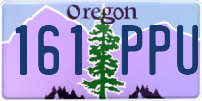 OR license plate 161PPU