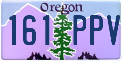 OR license plate 161PPV