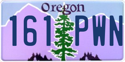 OR license plate 161PWN