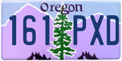 OR license plate 161PXD
