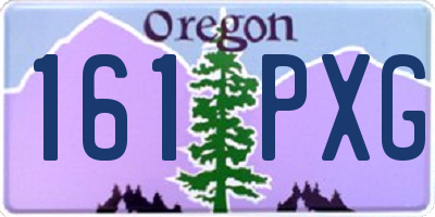 OR license plate 161PXG