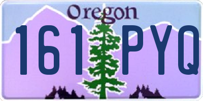 OR license plate 161PYQ