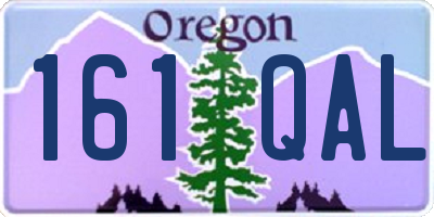 OR license plate 161QAL