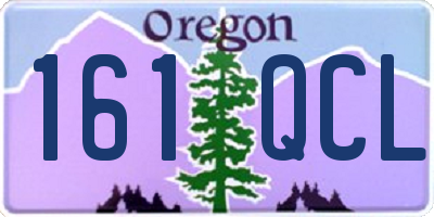 OR license plate 161QCL