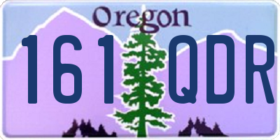 OR license plate 161QDR