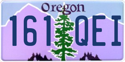 OR license plate 161QEI