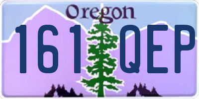 OR license plate 161QEP