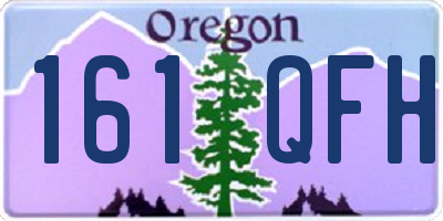 OR license plate 161QFH