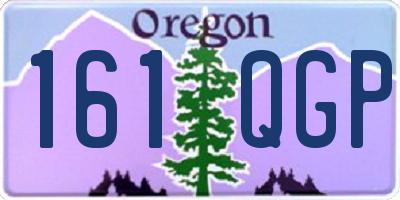 OR license plate 161QGP