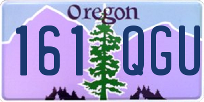 OR license plate 161QGU
