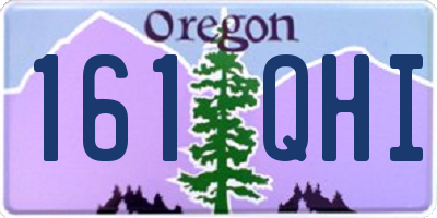 OR license plate 161QHI