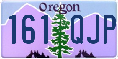 OR license plate 161QJP