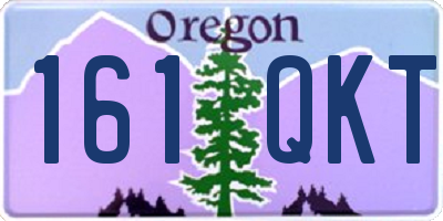 OR license plate 161QKT