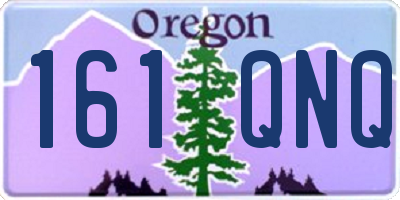 OR license plate 161QNQ