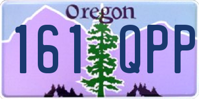 OR license plate 161QPP