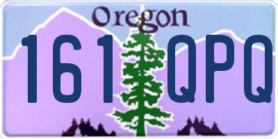 OR license plate 161QPQ