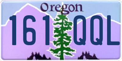 OR license plate 161QQL