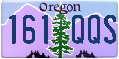 OR license plate 161QQS