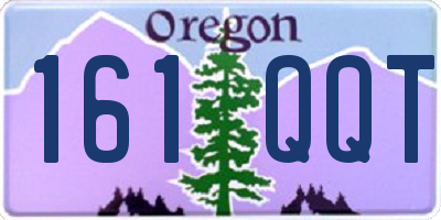 OR license plate 161QQT