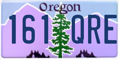 OR license plate 161QRE