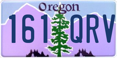 OR license plate 161QRV