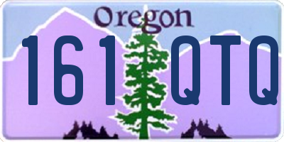 OR license plate 161QTQ