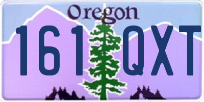 OR license plate 161QXT