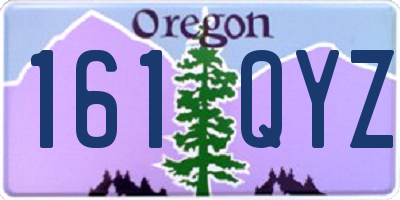 OR license plate 161QYZ