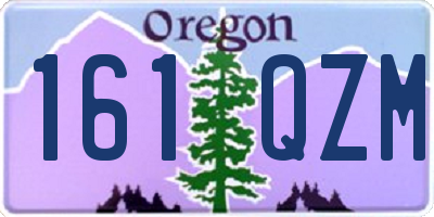 OR license plate 161QZM