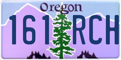 OR license plate 161RCH