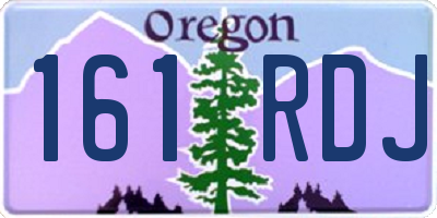 OR license plate 161RDJ