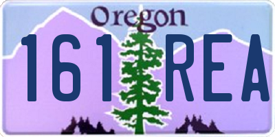 OR license plate 161REA