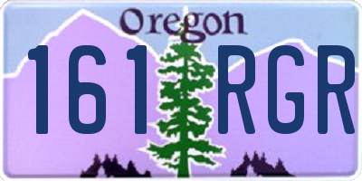 OR license plate 161RGR