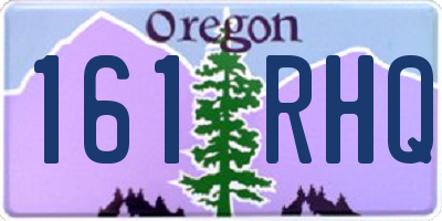 OR license plate 161RHQ